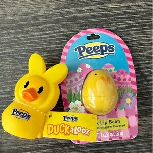 Brand new Peeps Lip Balm & Rubber Duck